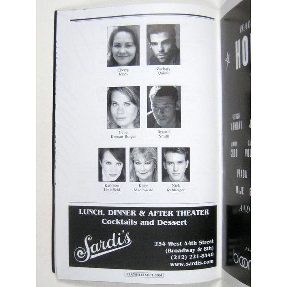 Glass Menagerie Playbill December 2013 Cherry Jones Zachary Quinto Keenan NYC - Picture 4 of 6